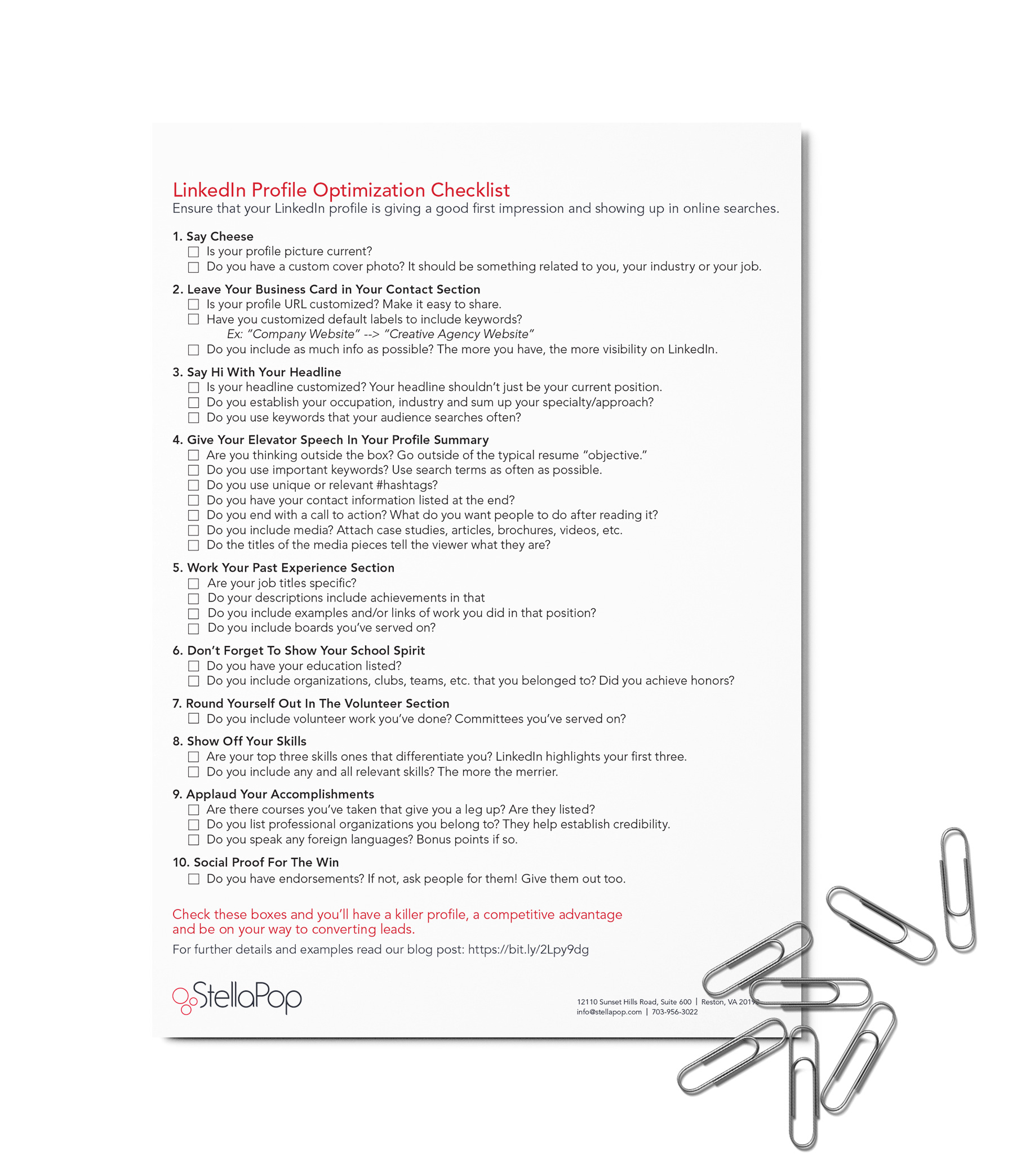 LinkedIn-Checklist
